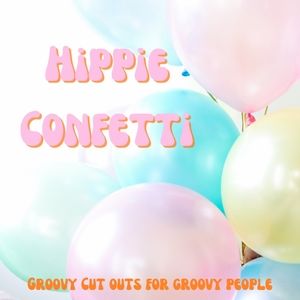 Retro Hippie Die Cut Confetti